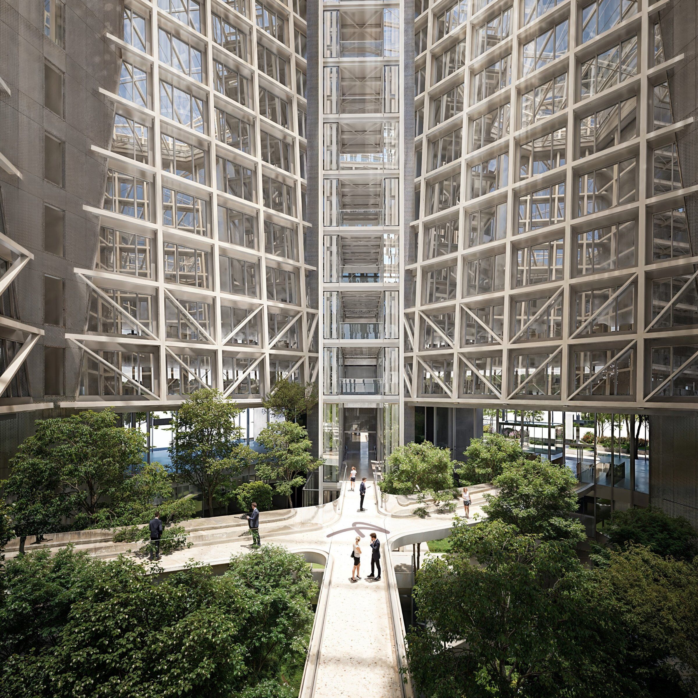 The Luxembourg headquarters under construction