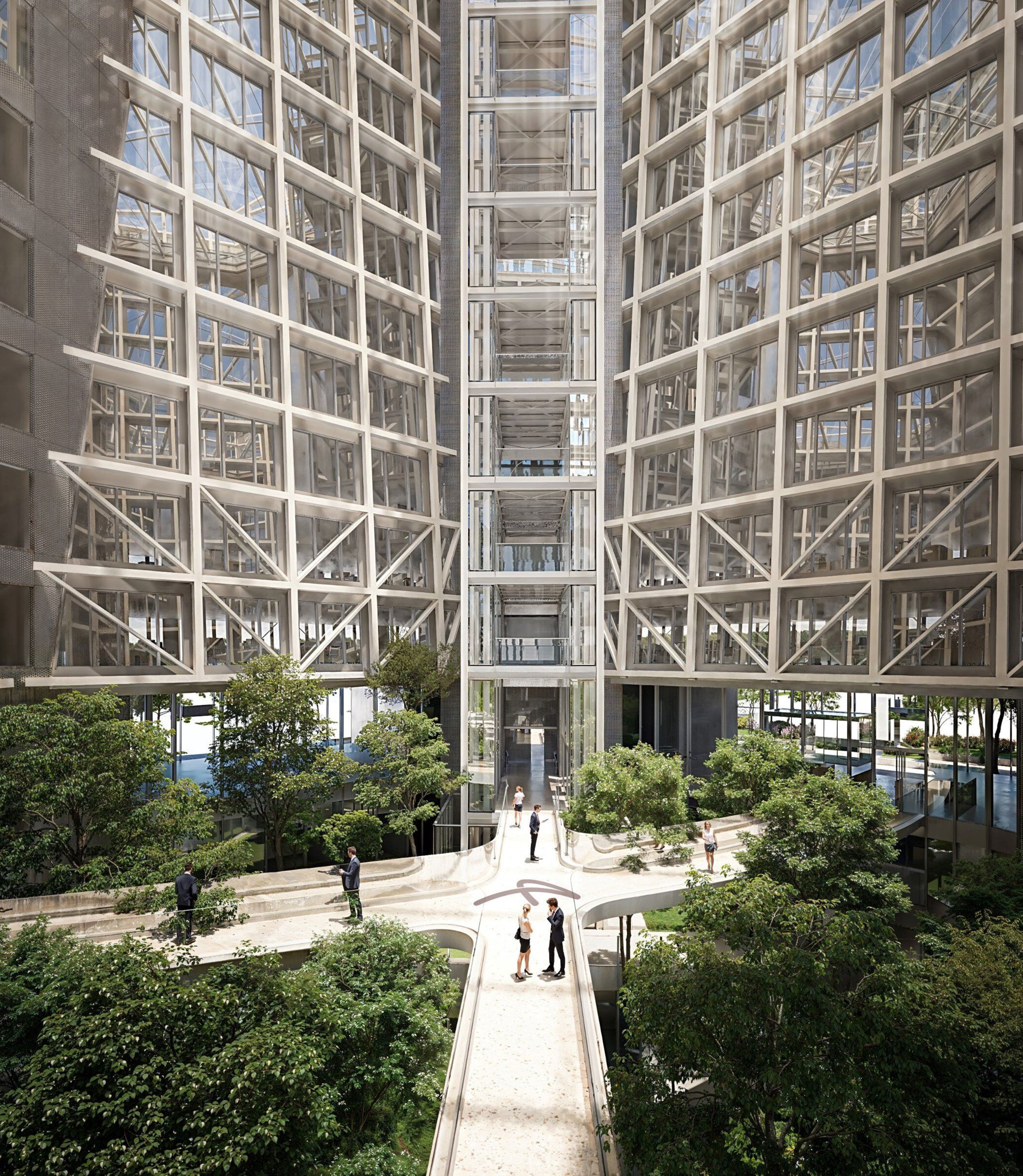 The Luxembourg headquarters under construction