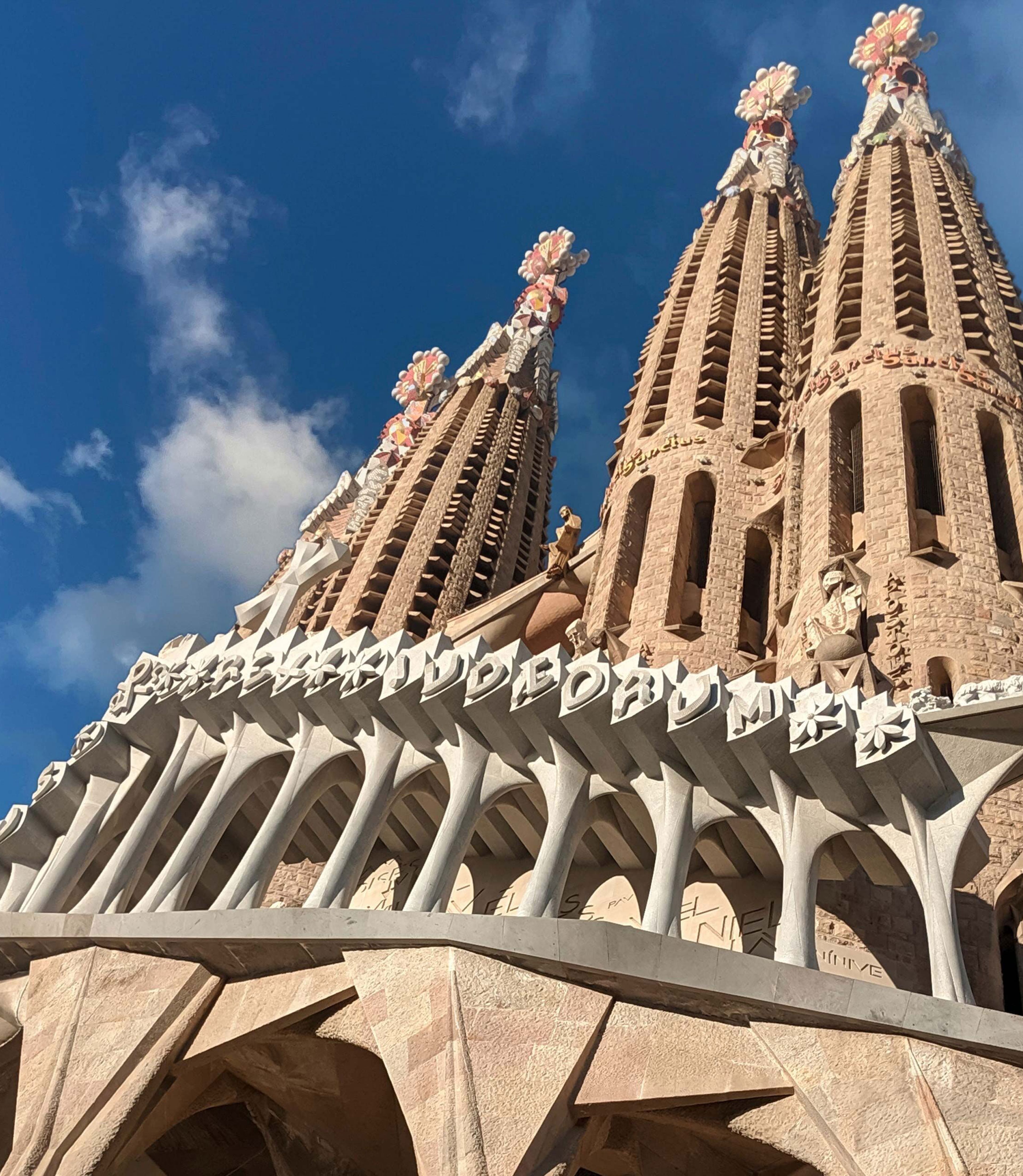 The towers of the Sagrada Família