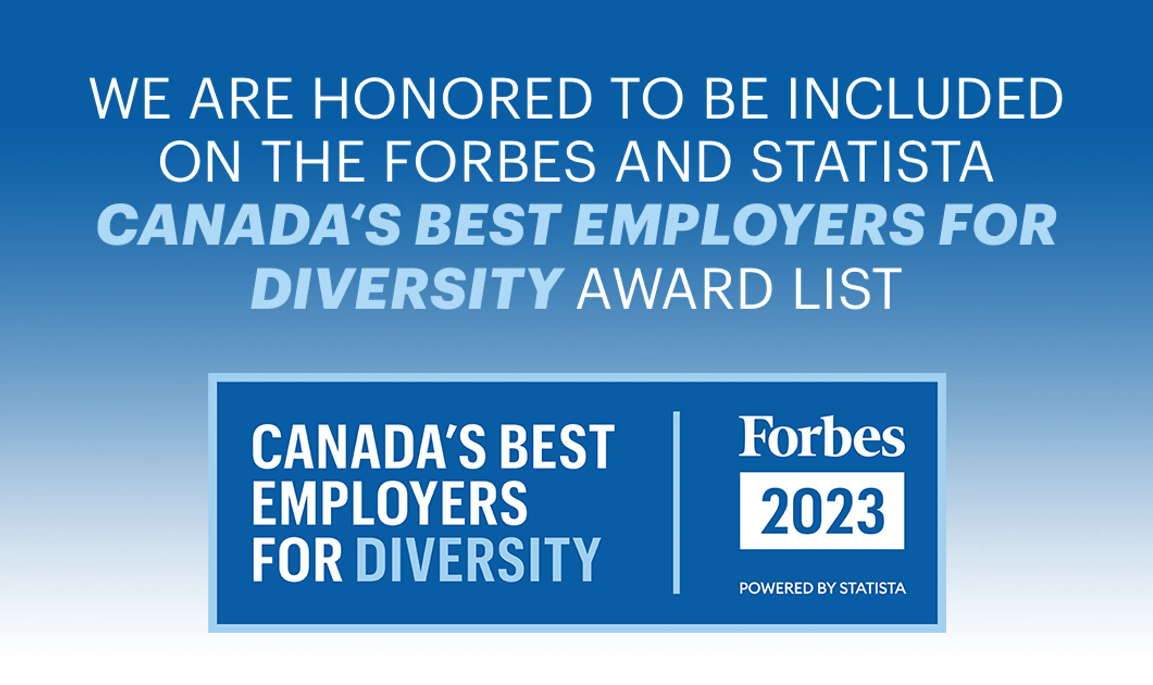 Forbes award for Diversity
