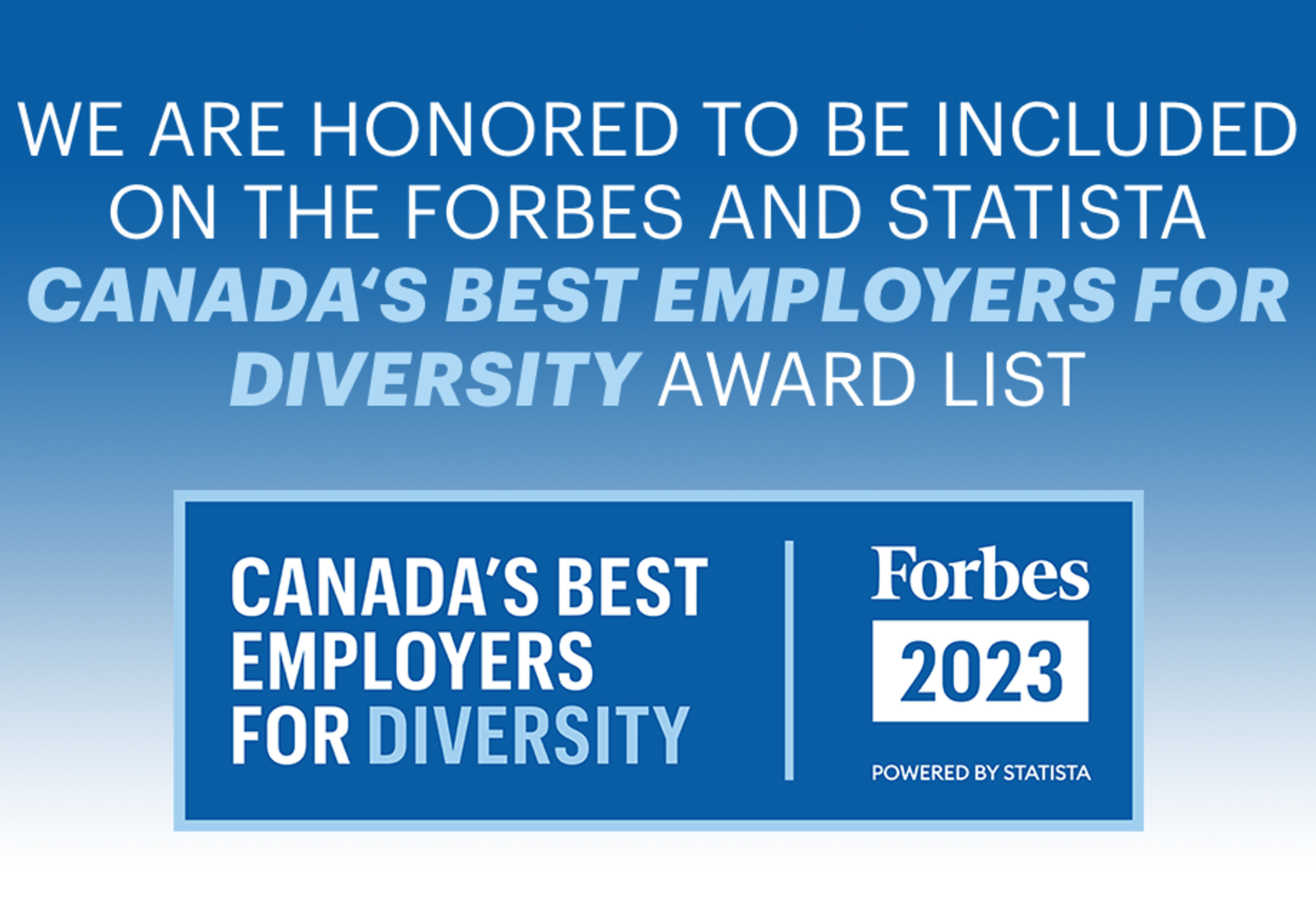 Forbes award for Diversity