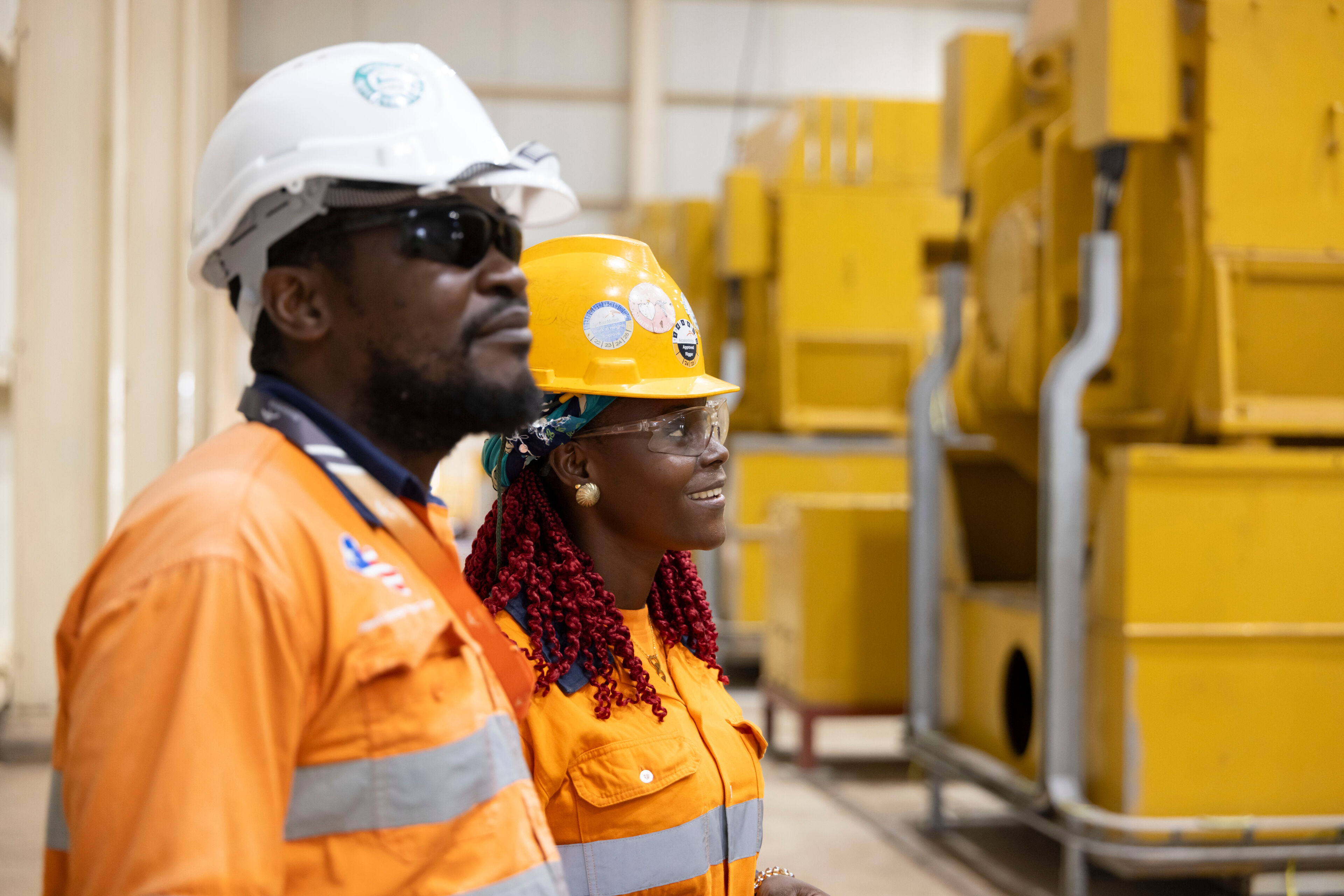 Mining machinery in Liberia