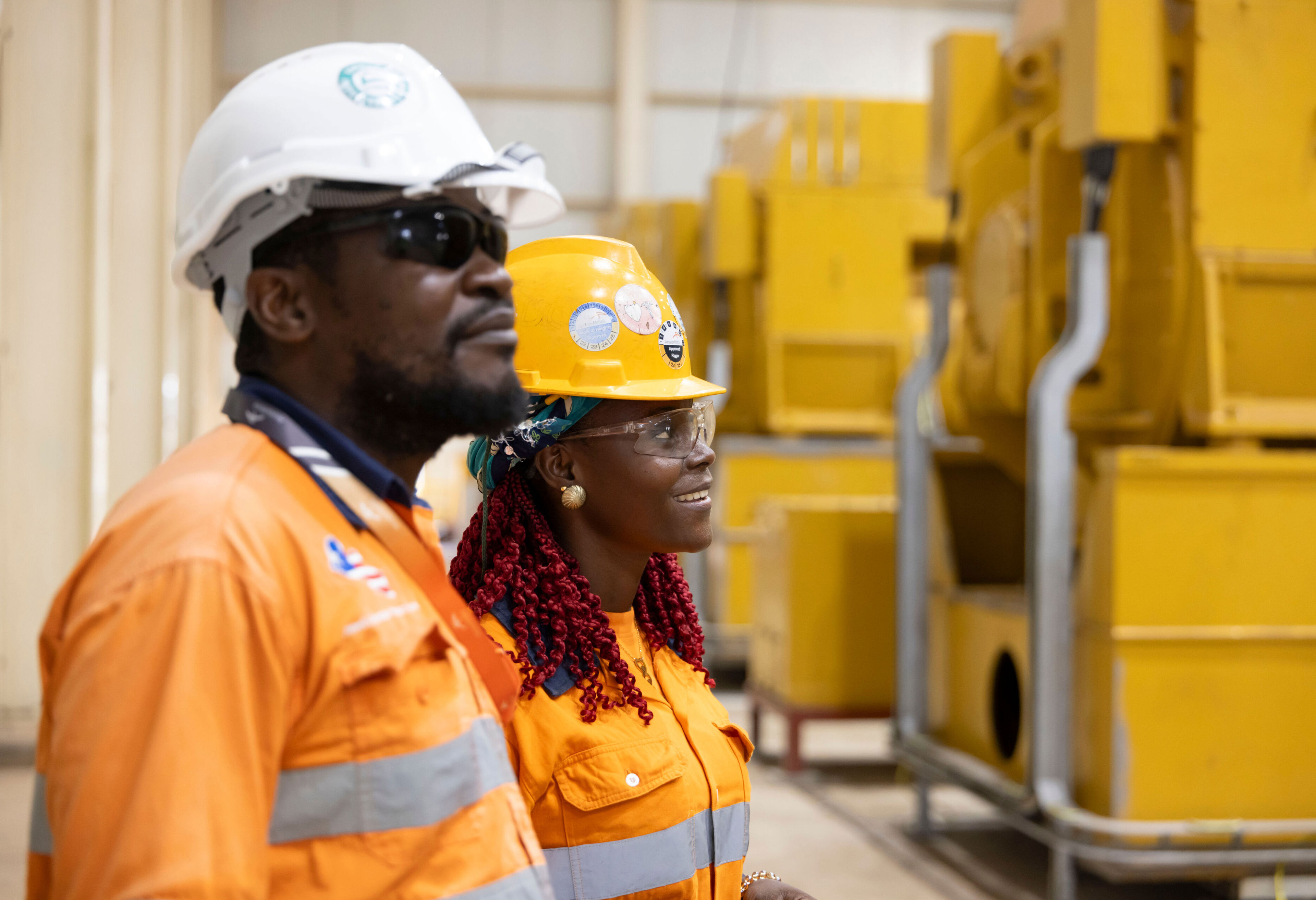 Mining machinery in Liberia
