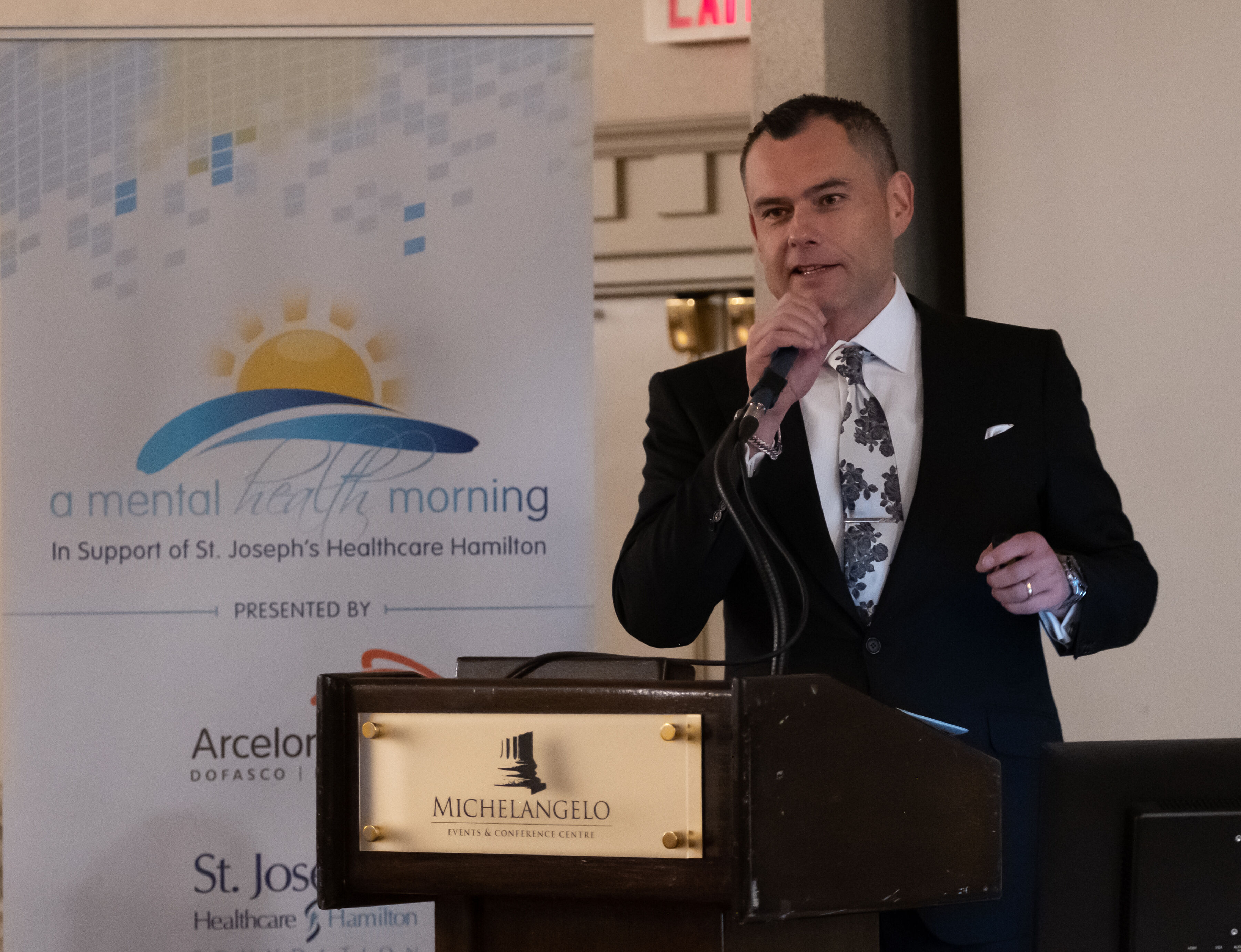 Jesse Thistle speaks at A Mental Health Morning